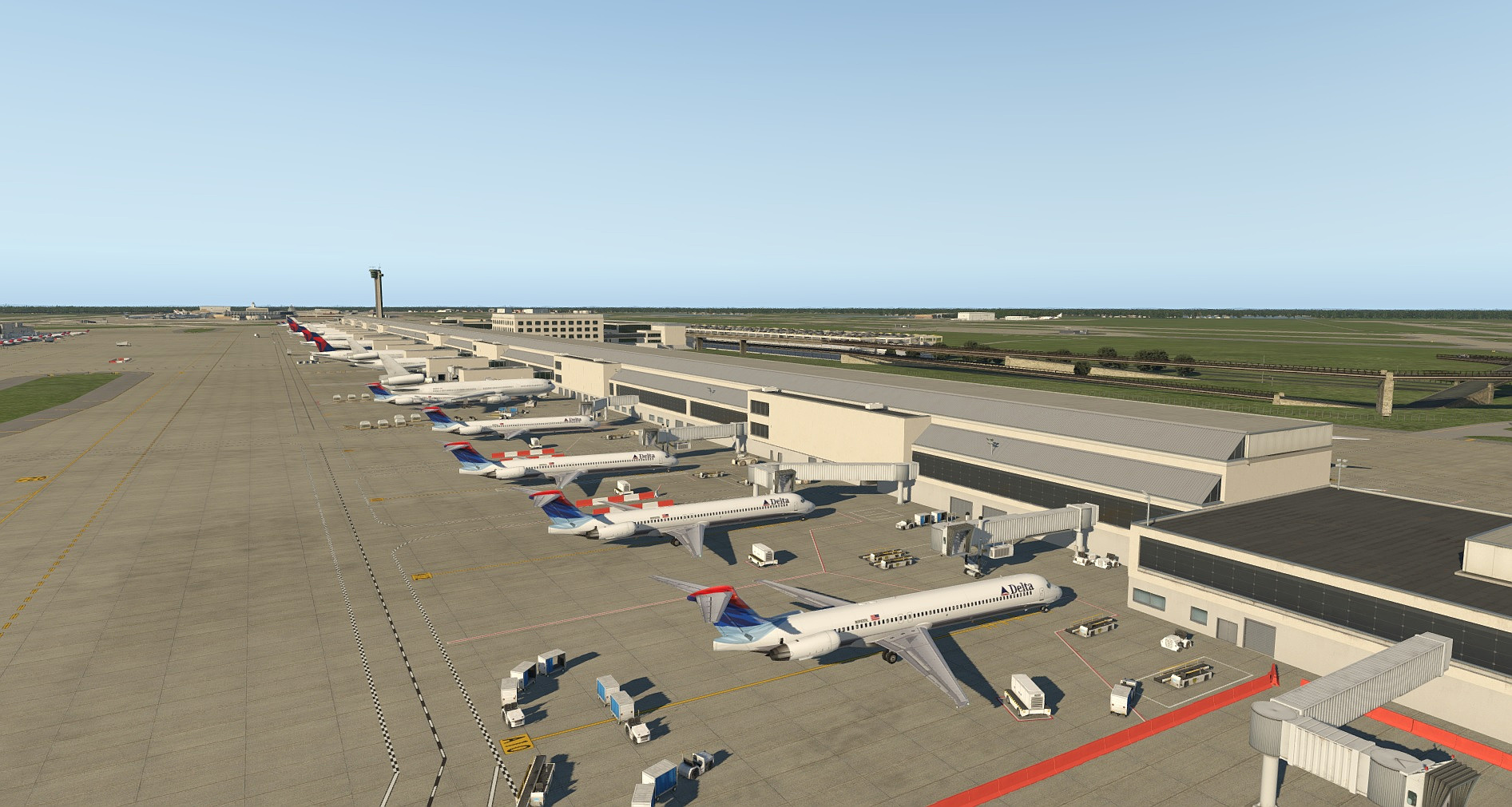 detroit fsx airport scenery